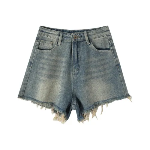 OROI Синие Женские Джинсовые Шорты