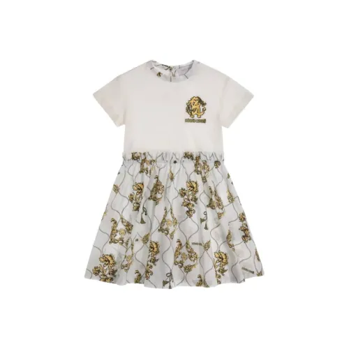 Roberto Cavalli Платье Белое Детское