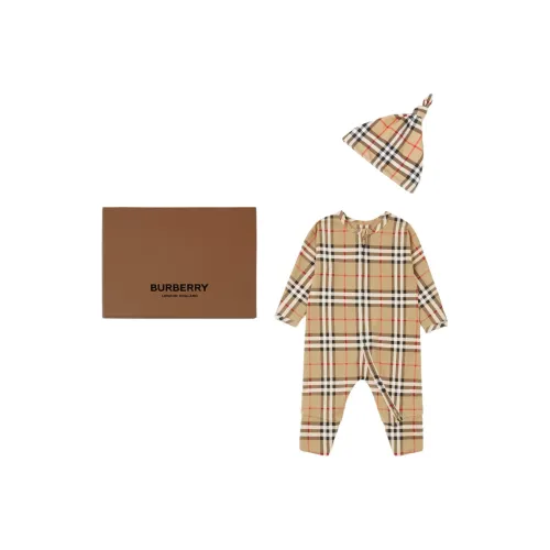 Burberry Архивный бежевый Детские комбинезоны / ползунки