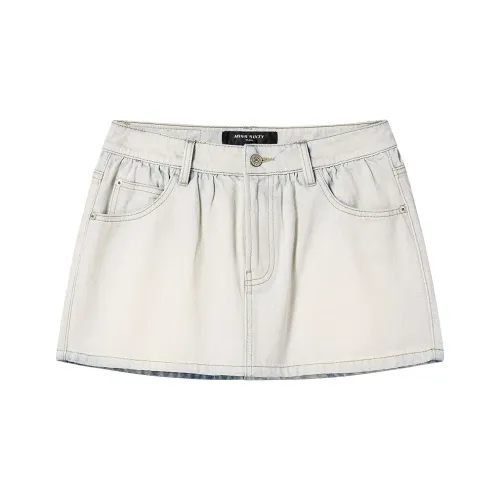 Miss Sixty Джинсовые короткие юбки Женские Светло-синий