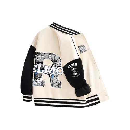 SESAME STREET Бейсбольная куртка Абрикос Черный Подростки