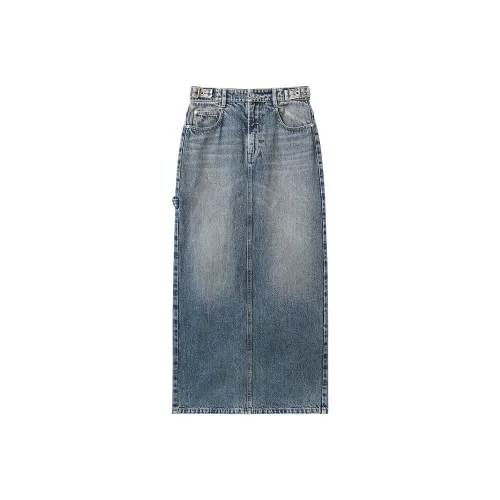 Miss Sixty Джинсовые короткие юбки Женские Серый Синий