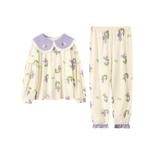 Red Bean Домашняя одежда Пурпурный цвет гор на закате Детский