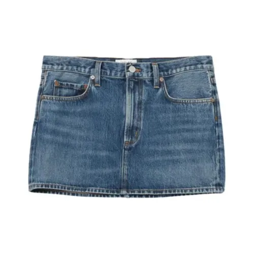 AGOLDE Джинсовые короткие юбки Женские Blue