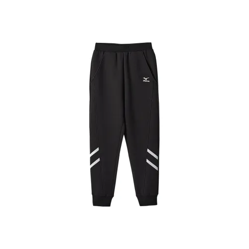 Mizuno Черные Школьные Тренировочные Вязаные Брюки