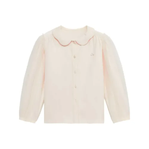 Mitti Рубашка Сплошной белый Вода Wood Пудра Children Возраст 3-7 лет