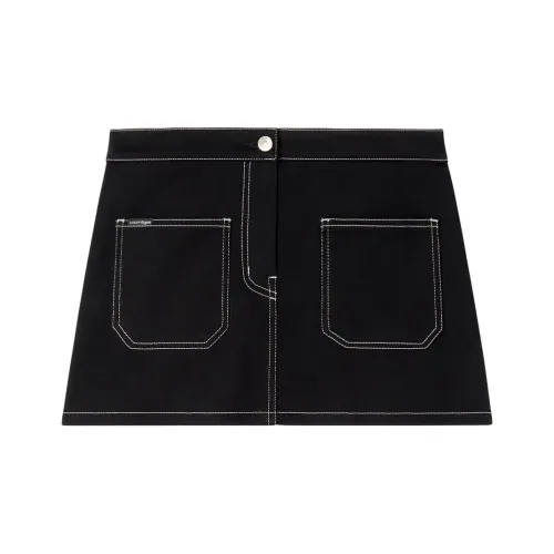 COURREGES Джинсовые короткие юбки Женские Черный