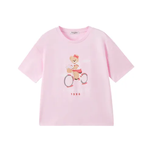 PAW IN PAW Cartoon Bear Охлаждающий Sorona Короткий рукав T-рубашки для детей 3-7 лет