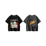 [100% хлопок, безопасный для кожи] Набор Снупи / Черный + Граффити Снупи / Серый