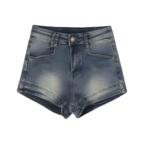 Мед Джинсовые шорты Женские Винтажный синий