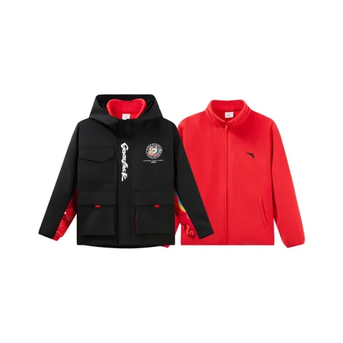 Antakids Ветровка Основной Черный Легенда Красный