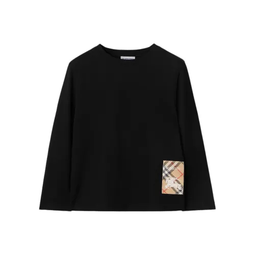 Burberry Черные Детские Рубашки T