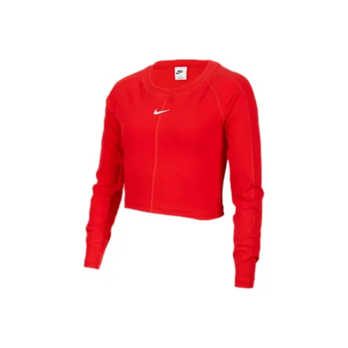 NIKE Sportswear Университетский красный/Белый Школьный возраст Футболка