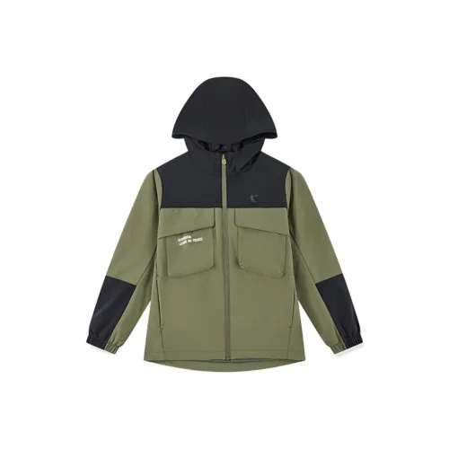 QIAODAN Куртка Темный чайный Коричневый Подростки