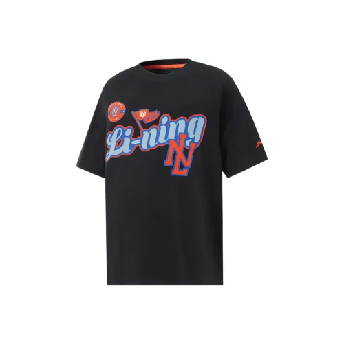 LINING YOUNG Баскетбольная футболка черная детская