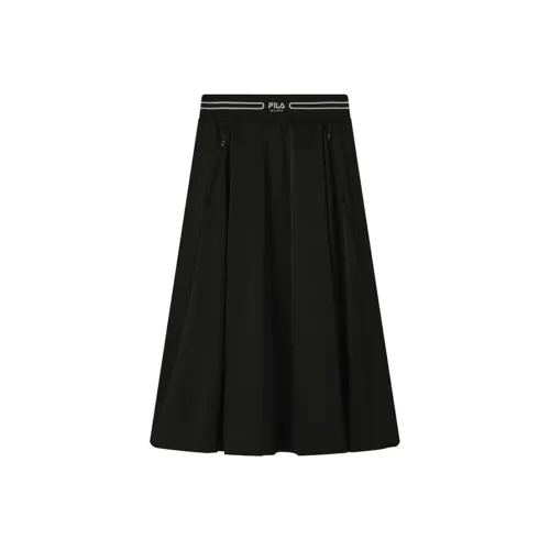 FILA MILANO Collection Повседневная Длинная Юбка Женская Глубокий Черный