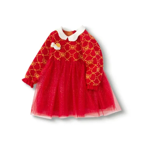 Balabala Платье Красное для детей 3-7 лет