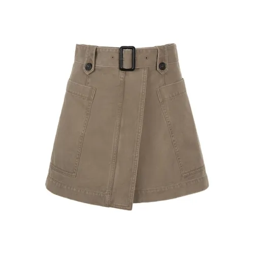 AIVEI Джинсовые короткие юбки Женские Коричневый