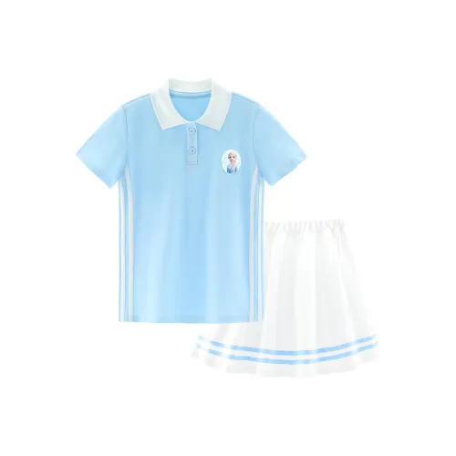 Детский комплект Disney с юбкой 3-7 лет синий