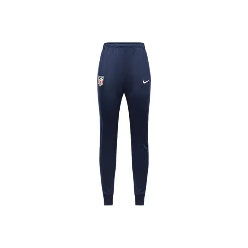 nike Dri Fit Футбол FW24 USMNT Strike Спортивные брюки Женские Цвет обсидиана