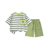 Зеленый/Круглый Смайлик Карман K-Армейский Зеленый/Однотонный