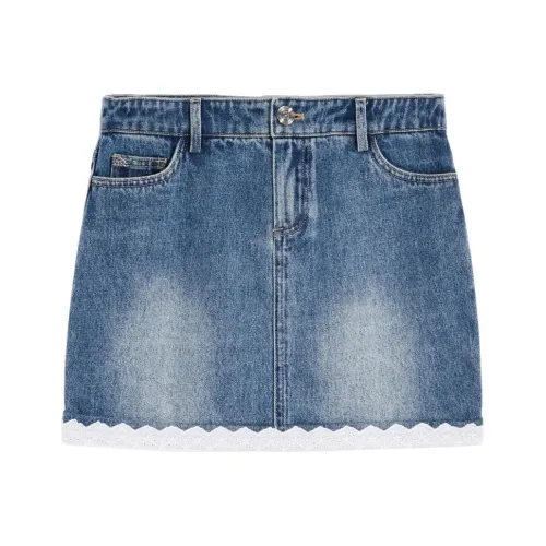 BEBE Джинсовые короткие юбки Женские Blue