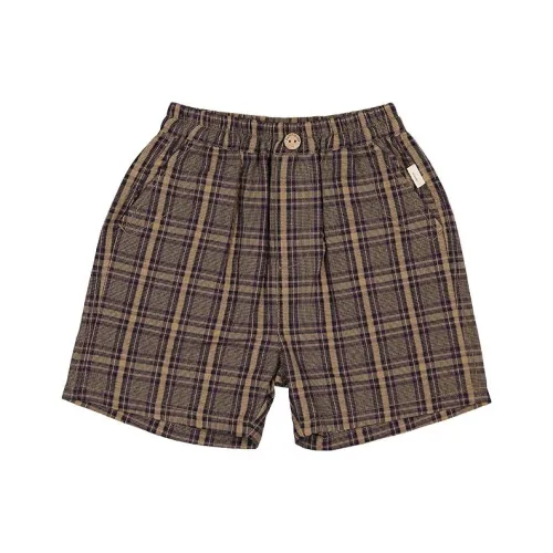 Happyology Шорты Children Aged 3-7 лет Фиолетовый Хаки Check