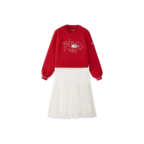 FILA KIDS x Cath Kidston Платье Легенда Красный Подростки