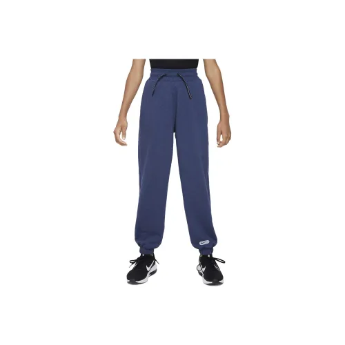 NIKE Морской синий Kids Вязаные Тренировочные брюки
