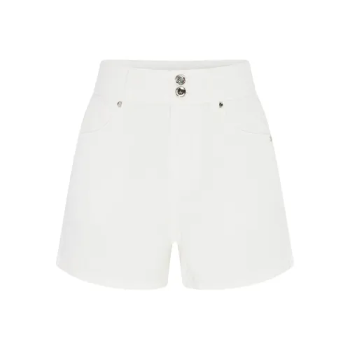 NAVIGARE Джинсовые шорты Женские Технический белый