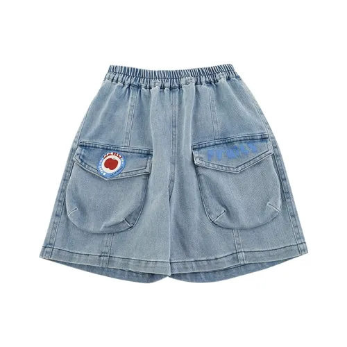 YOEHYAUL SS25 Шорты Дети 3-7 лет Джинсовый синий