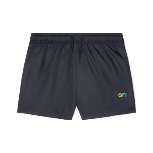 OFF Белые шорты стандартный крой детский черный