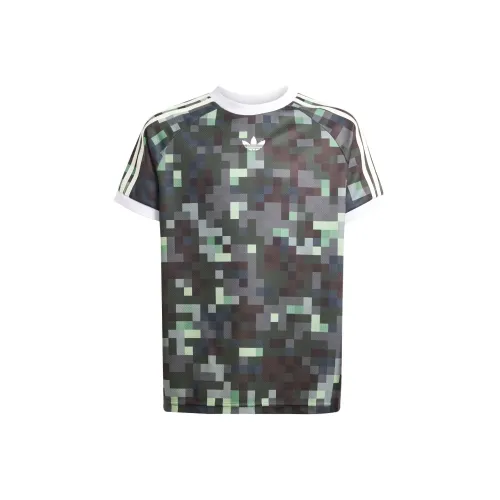 Adidas Originals X Minecraft Графическая футболка T Рубашка Серебряный Pebble Magic Lime Tribal Green Legend Ivy Baby