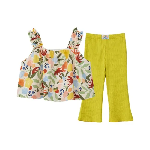 SNOOPY Повседневная спортивная одежда Желтая для детей 3-7 лет