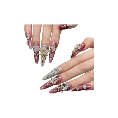 SUIYILI Stunning Красота Доллар Роскошь False Nail Миндально-розовый Смудж