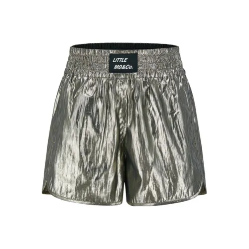 Little MO CO. Шорты Дошкольные Серебряные