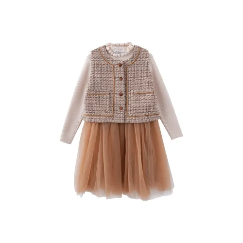 Подростки Mami Macca Комплект с юбкой Оранжевый Желтый