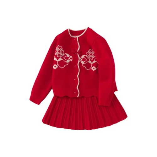 Детский комплект с юбкой для детей 3-7 лет Balabala x ZHONGGUOGUOJIABOWUGUAN LIANMINGKUAN