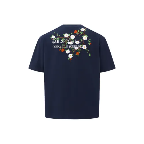 MEANALOT Темно-синие женские футболки T