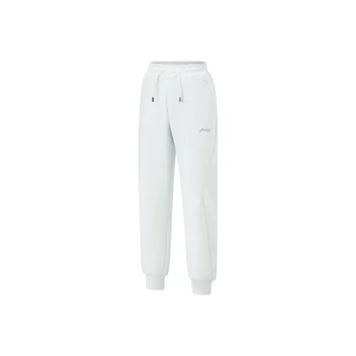 Подростки LINING YOUNG Вязаные Тренировочные Штаны Comprehensive Physical Fitness Light Mist Gray