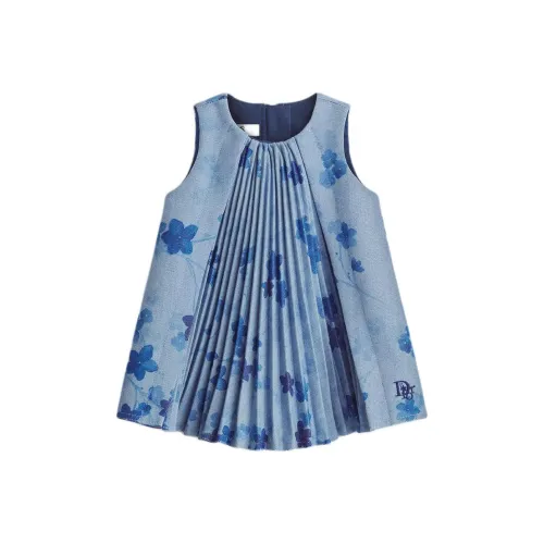 DIOR Платье SS25 Синий Infant и Toddler