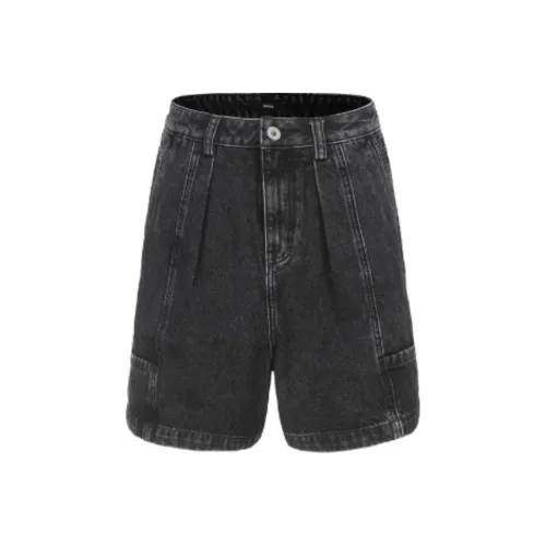 INITIAL Джинсовые шорты Женские Темно-серый
