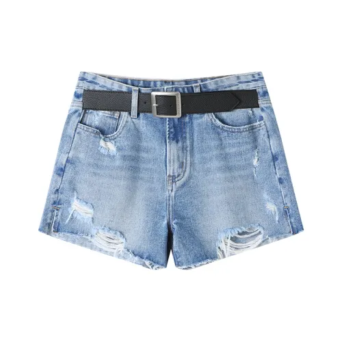 ANDREA MARTIN Джинсовые шорты Женские Blue