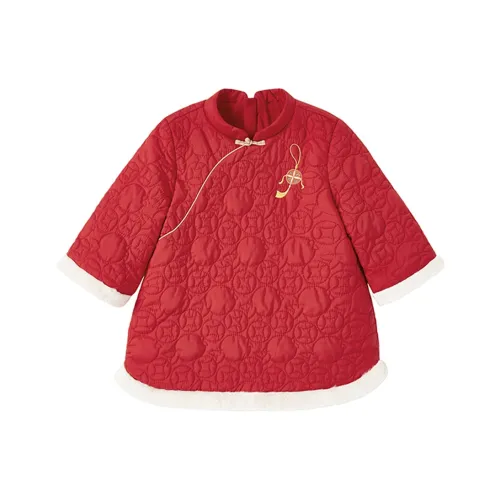 YeeHoO Платье Новогодний красный для детей 3-7 лет