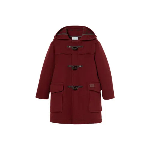 Gucci красное школьное пальто из шерсти