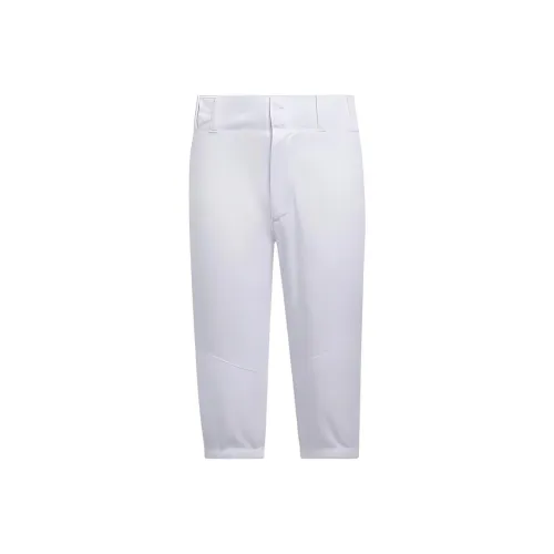 Adidas Брюки Юноша Баскетбол Длина до колена Брюки Белые Подростки