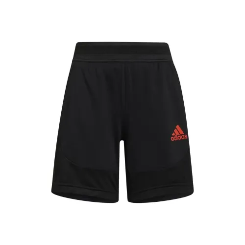 Adidas Шорты Дети 3-7 лет Черный Ярко-красный