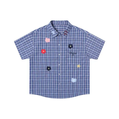 KSXN Синий Унисекс Рубашки