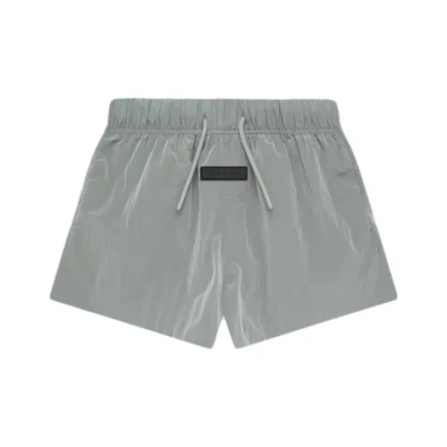 Fear of God Essentials SS24 Kids Crinkle Nylon Running Short Kids Shorts Kids Crepe Gray