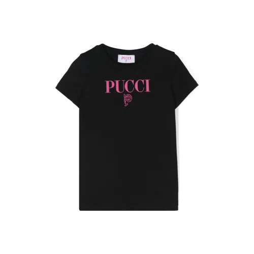 EMILIO PUCCI T-рубашка Черная Детская